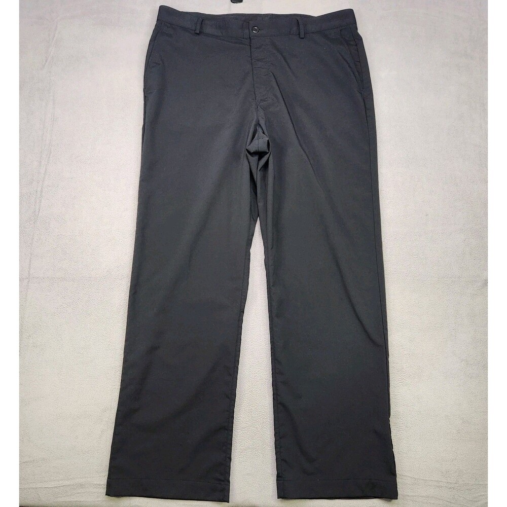Under Armour Golf Pants Men’s 38x32 Black Performance Stretch Flat Straight